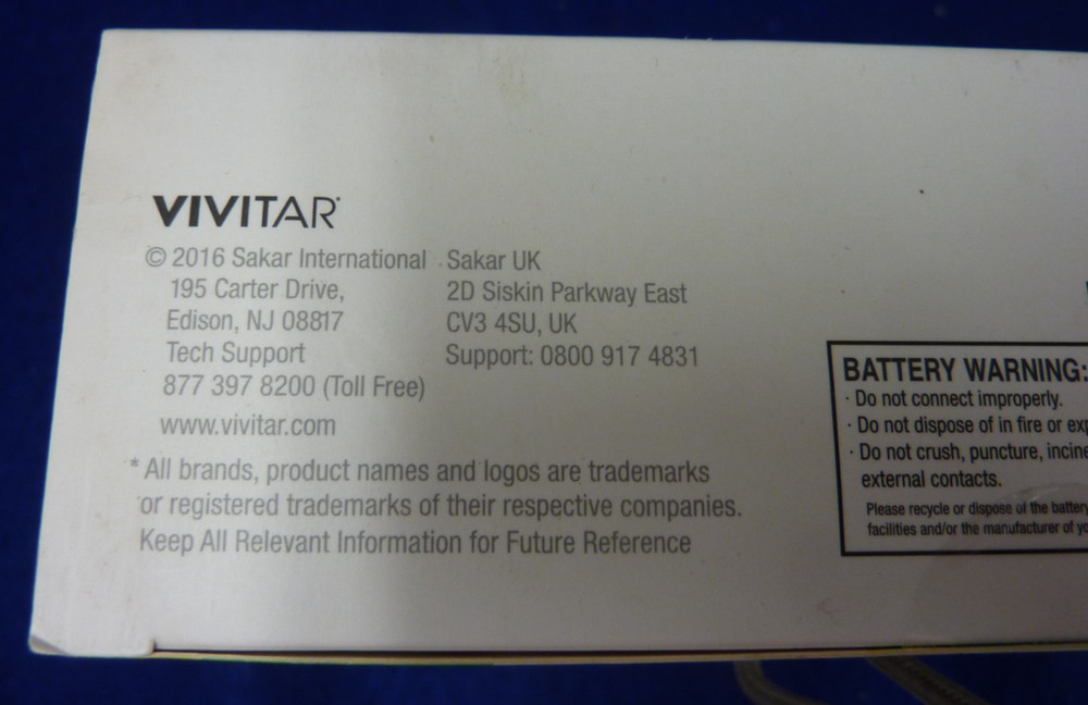 VIVITAR MAKE A SPLASH ACTION CAMERA DVR783HD