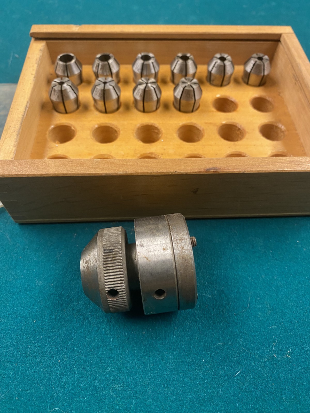 Unimat Collet chuck #1020 and 10 Collets