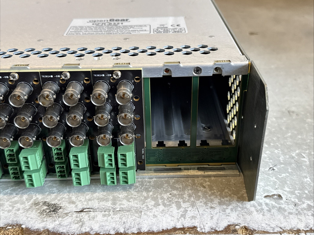 Cobalt OpenGear DFR-8321 Frame w/ Modules – Broadcast Rackmount, Power Cable