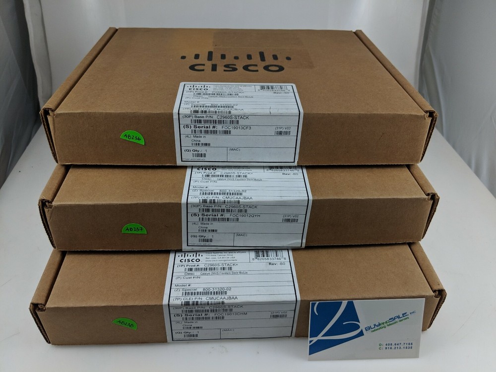 New Sealed CISCO C2960S-STACK CATALYST 2960S FLEXSTACK MODULE