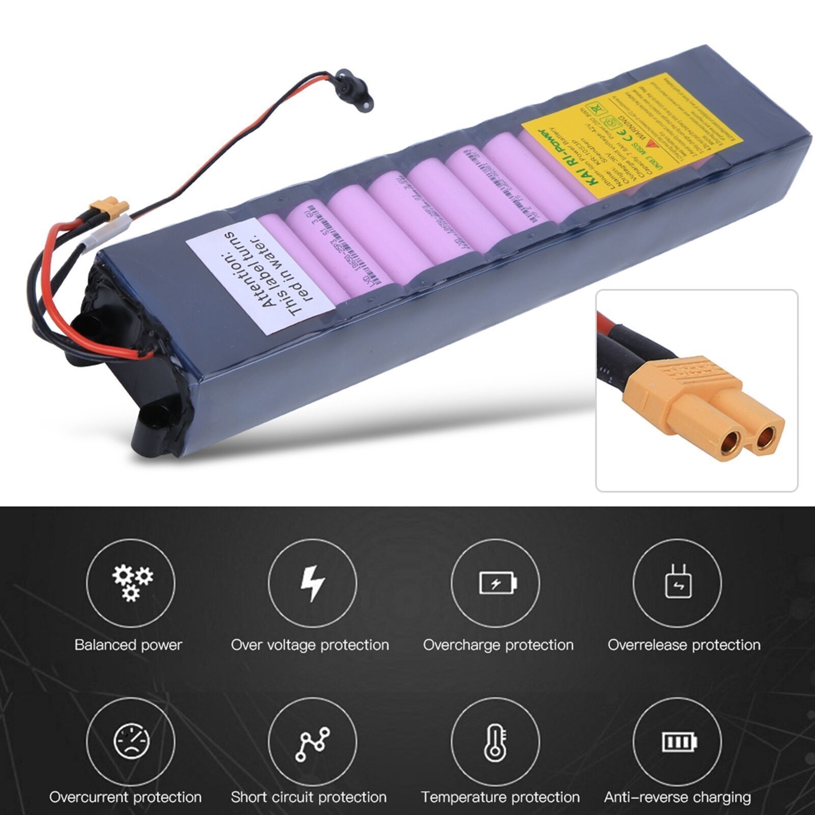 High Capacity 36V 7800mAh Eightfold Lithium Scooter Battery Pack f. M365 Scooter
