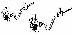 Cal Scale 190-354 HO Scale Battery Receptacles pkg(2)