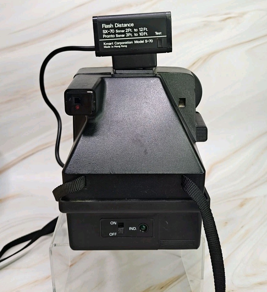 Polaroid Sonar One Step Land Instant Camera w/ S-70 Flash