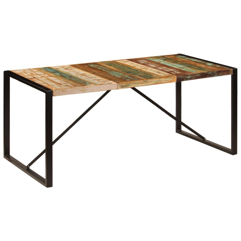 Dining Table Kitchen Table Dining Room Dinner Table Solid Reclaimed Wood vidaXL