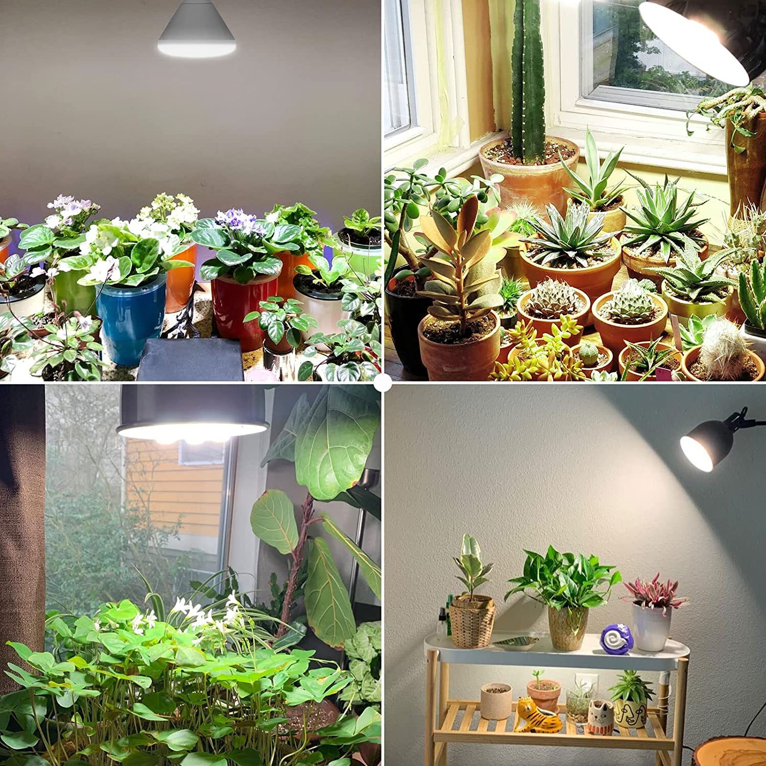 SANSI 24W LED Grow Light Bulb for Indoor Plants Full Spectrum 300W Equivalent