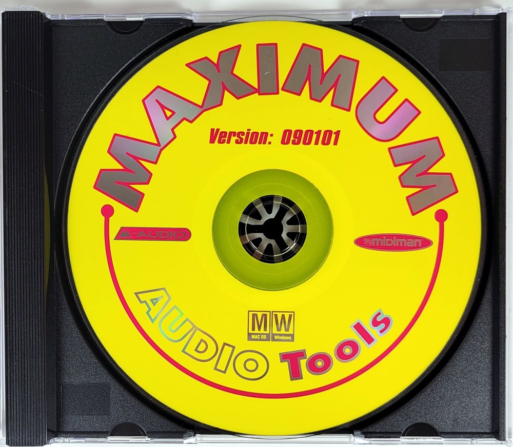 M-Audio Maximum Audio Tools CD Computer Software Midiman
