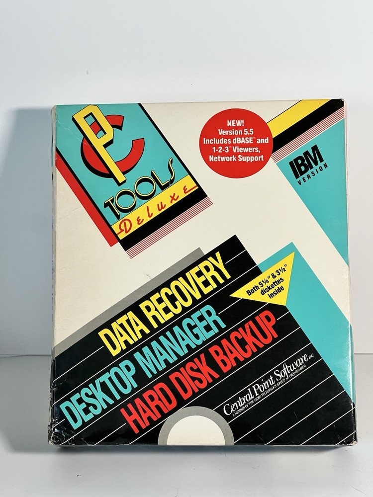 Central Point PC Tools Deluxe V5.5 Complete Set