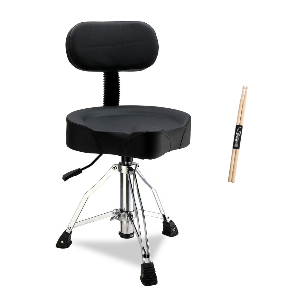 Hot Sale Adjustable Black Drum Stool with Hydraulic Function on The Backrest US