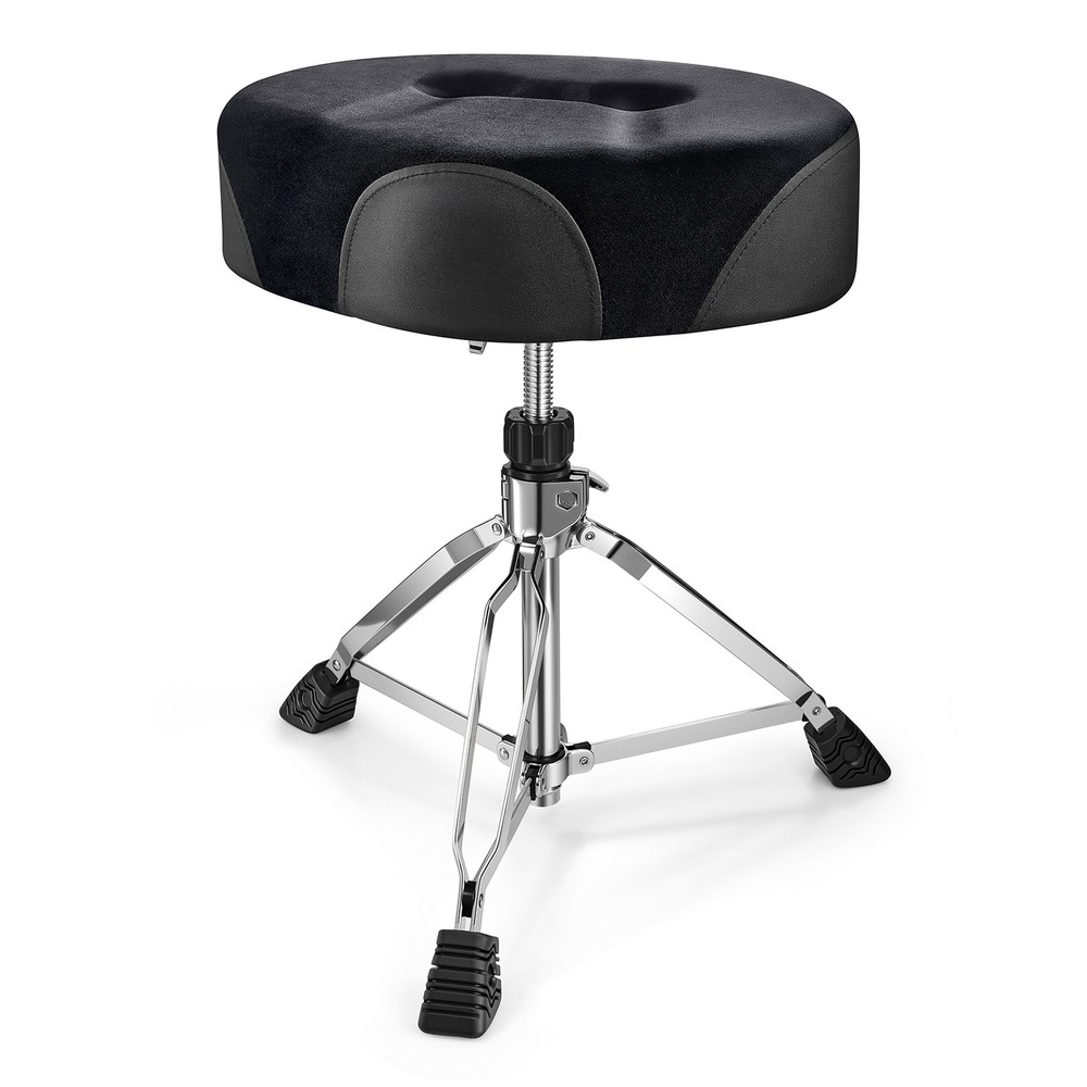 Donner Drum Throne Padded Seat Stable Height Adjustable Stool Double Braced Leg