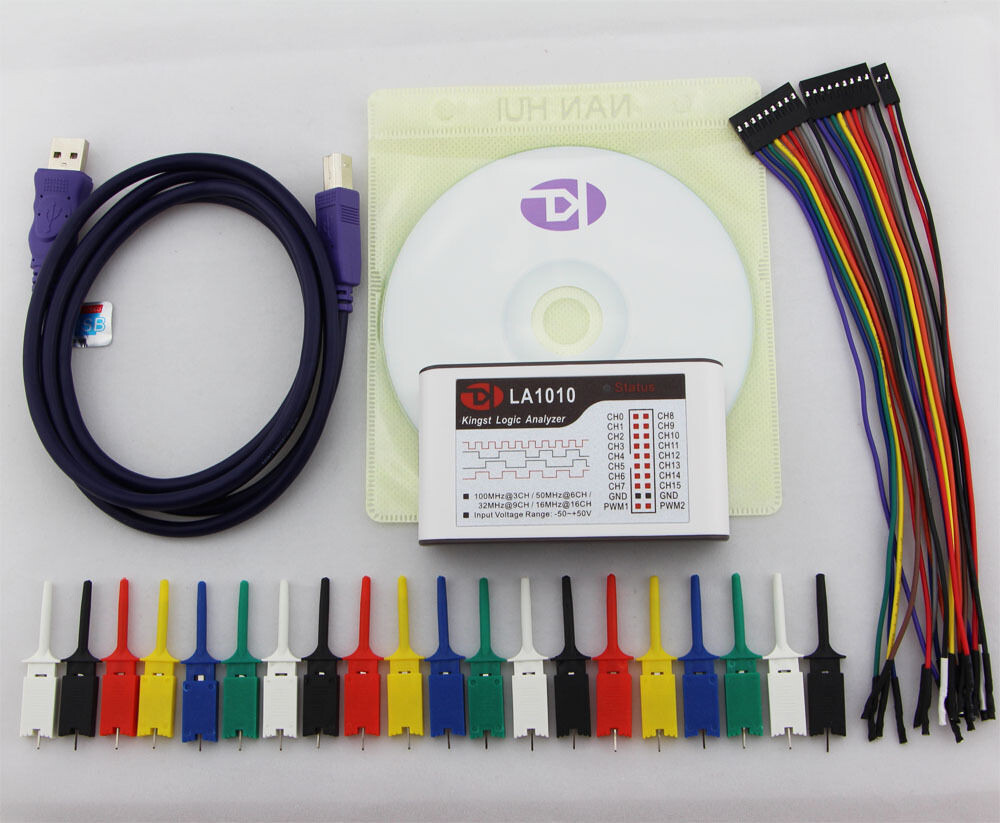 New Kingst LA1010 LA2016 16CH USB Logic Analyzer MCU ARM FPGA Debug Tool