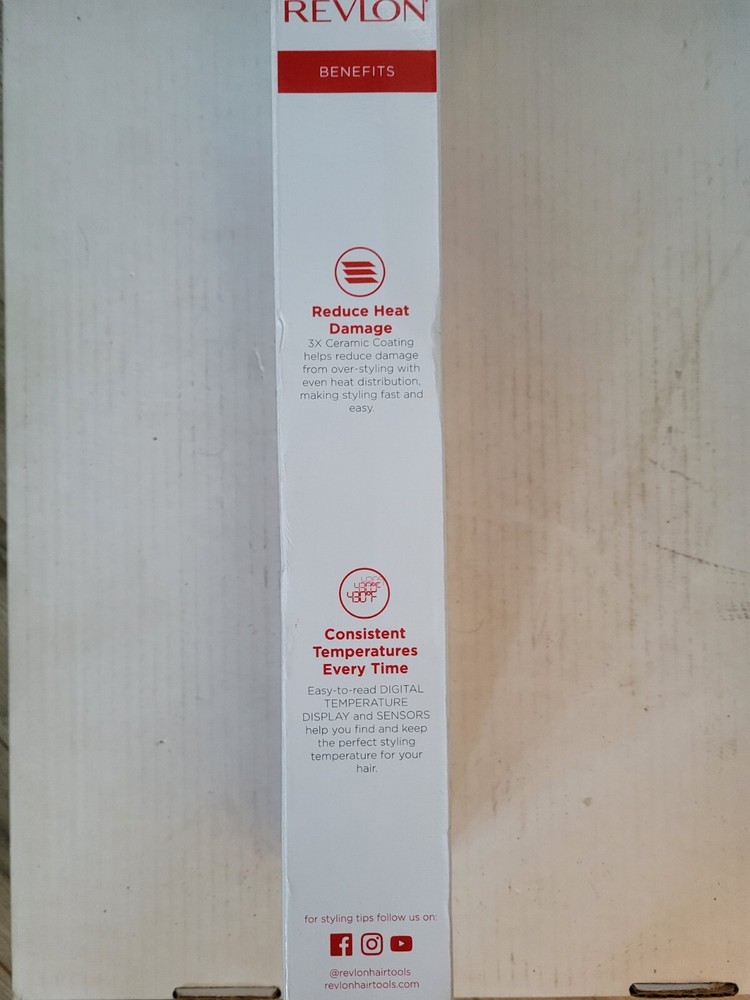 Revlon perfect straight flat iron 1 inch