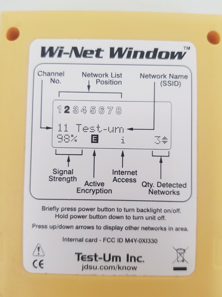 Jdsu.com /know Wi-Net Window Wireless Tester