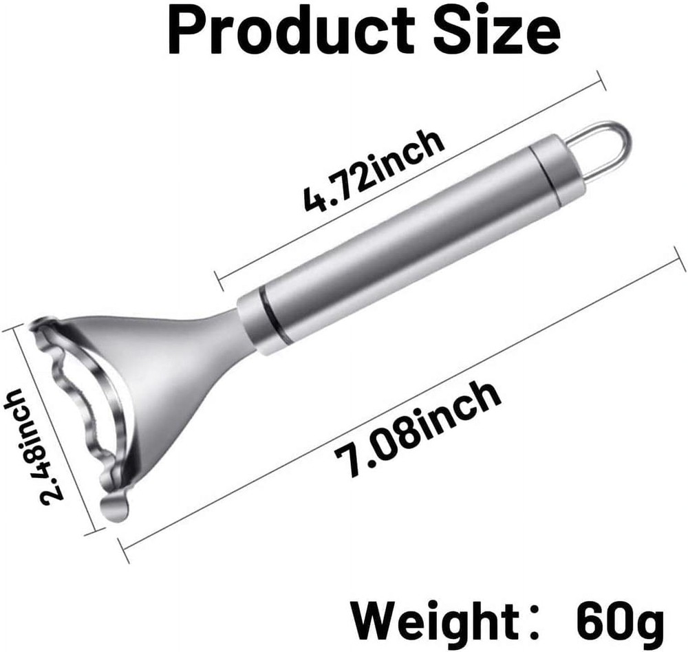 2 Pcs Stainless Steel Corn Peeler Corn Cob Stripper Tool with Ergonomic Handle
