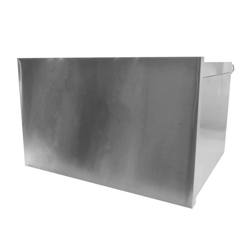 Commercial Kitchen Workbench with Sliding Doors for Prep Work Stainless Steel