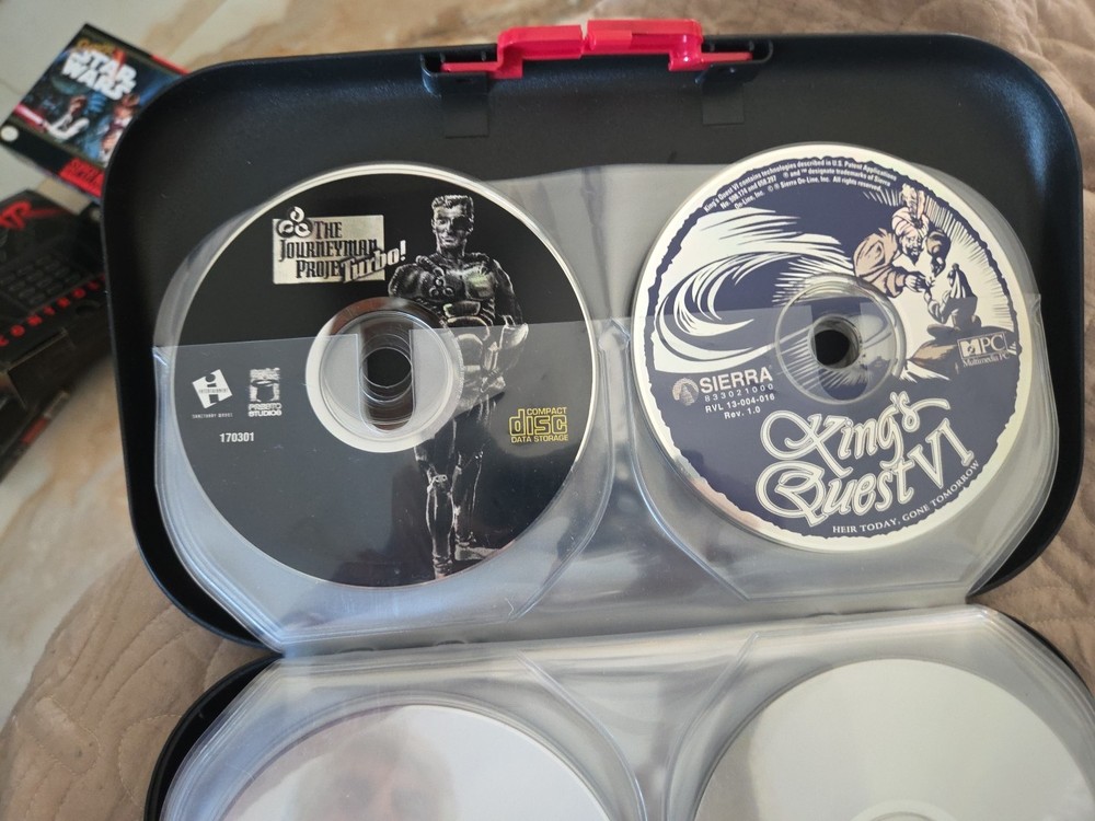 CD Box Holder By ALPHA W/ MISC CDs