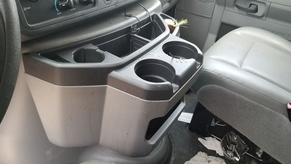 24 FORD E350 SUPER DUTY CENTER FLOOR CONSOLE GRAY