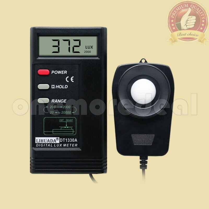 20000Lux Digital LUX Light Meter High-Precision With Reading Holding Function