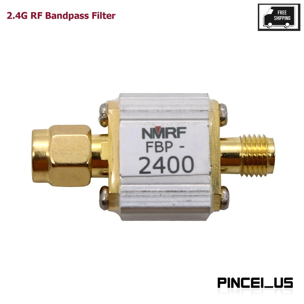 2.4G RF Bandpass Filter SMA Interface fr WiFi Bluetooth Zigbee Anti-Interference
