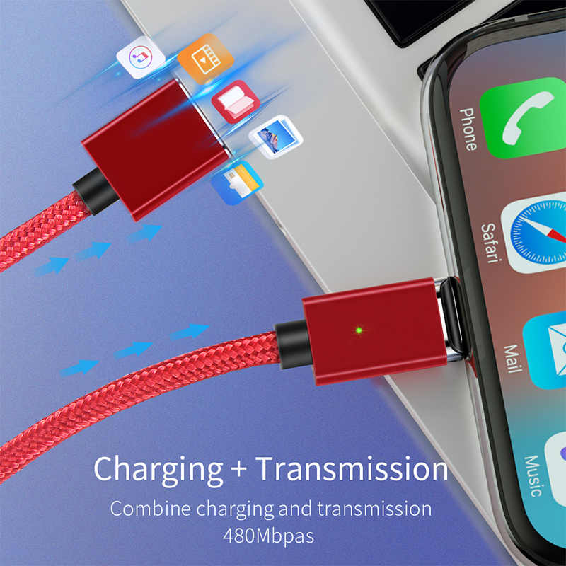 Magnetic Type C Cable Fast Charger Micro USB Charging Data For Samsung Xiaomi