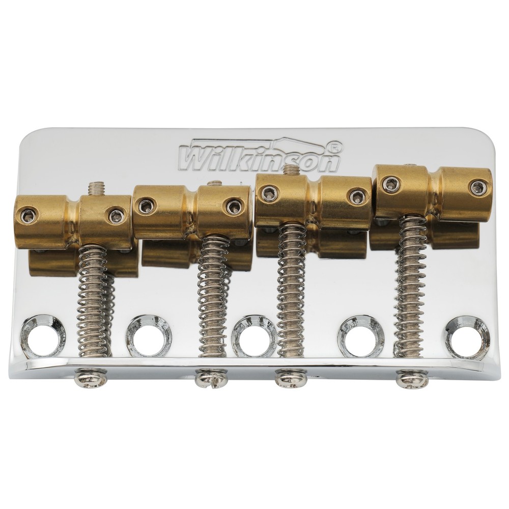 Wilkinson WBBC Chrome Bridge Brass Saddle For 4 String Precision / Jazz Bass