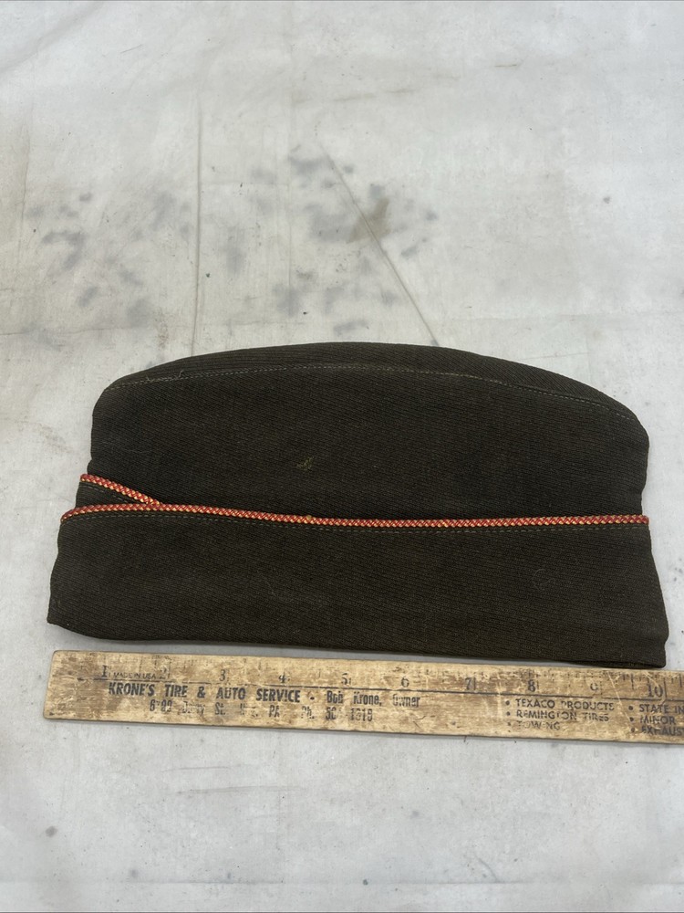 WW2 US Army Ordnance Piped Overseas Cap OD (FF71