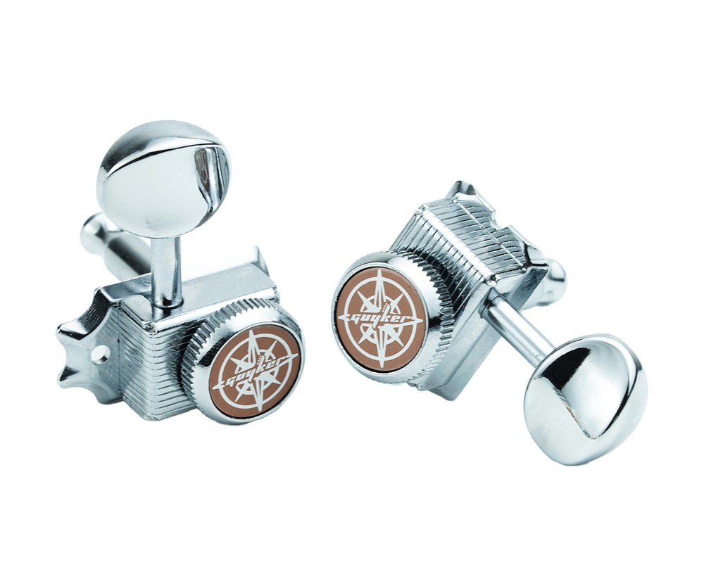 Guyker 6 Inline Vintage Guitar Lock String Tuners – Locking Tuning Key Peg