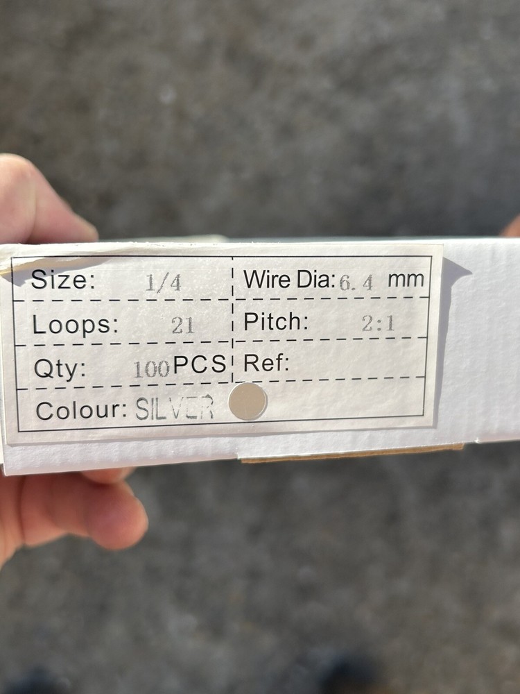 Binding wires various size mostly 9/16 / 14 MM 101-130. 25 ea.
