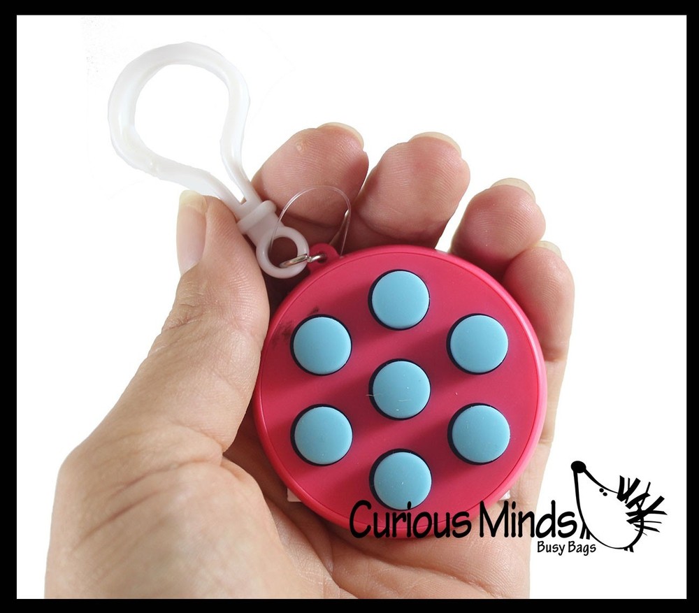 1 RANDOM COLOR Circle Fidget Clicker Buttons Controller Cube Block - Hand Fidget