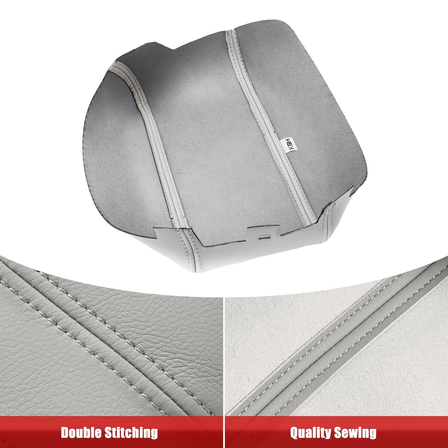 Fit 2015-2019 Hyundai Sonata Middle Console Arm Rest Lid Armrest Covering Gray