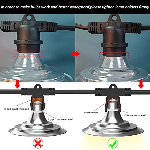 LED Grow String Lights for Indoor Plants Waterproof,Adjustable Length 6 Lights
