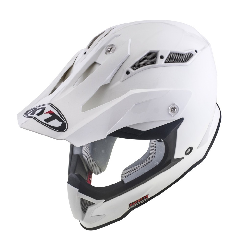 KYT STRIKE EAGLE Motorcycle Helmet – White Size 2XL