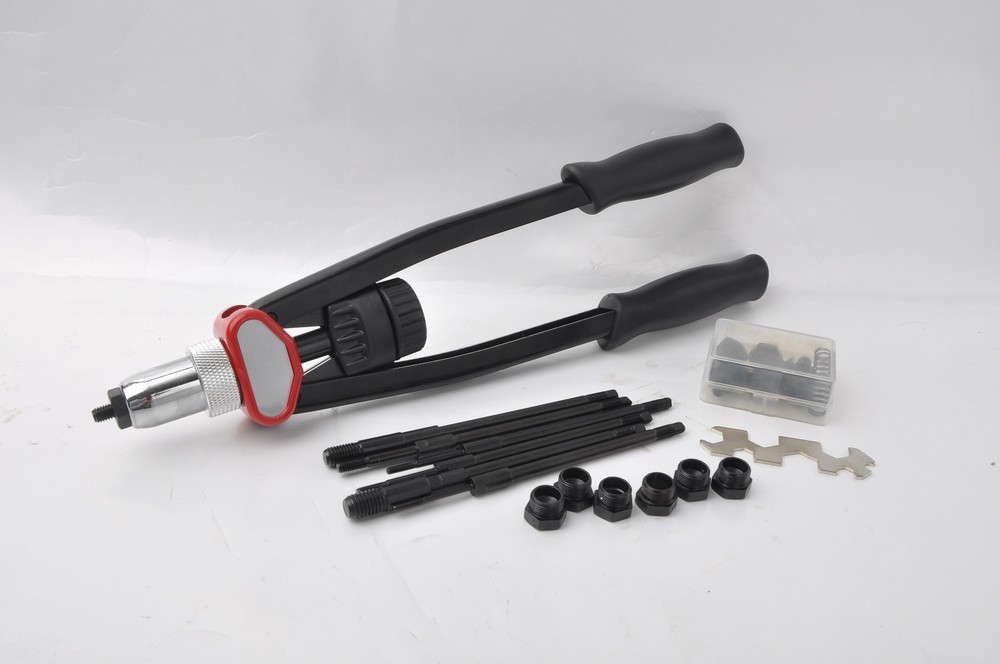 Hand Riveter Gun Kit - 13" Rivet Nutsert Tool Riv Nuts Pneumatic Threaded M3-M12
