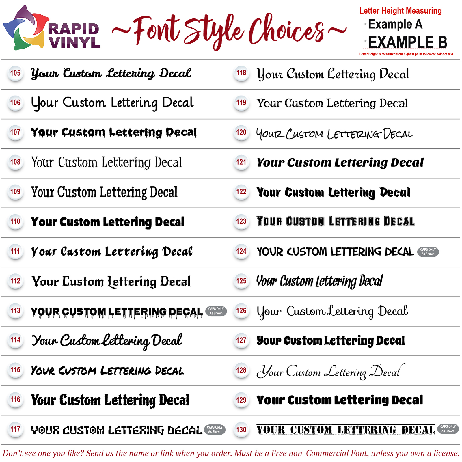 Custom Text Vinyl Decal Sticker Car Window Bumper Letters Numbers Lettering Name