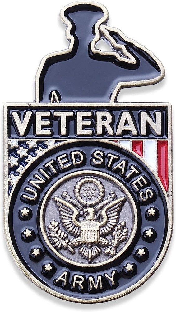Army Veteran Salute Pin