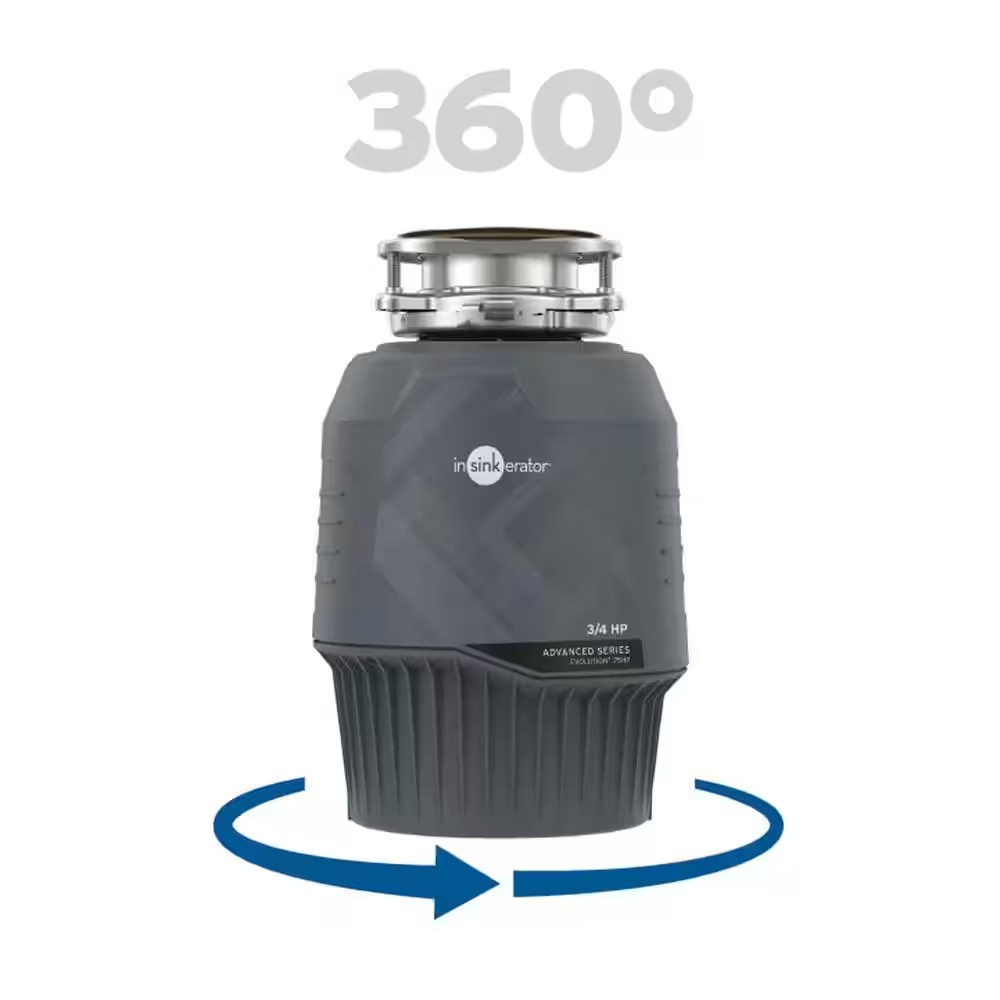 Evolution .75HP, 3/4 HP Garbage Disposal, Advanced Series EZ Connect Continuous