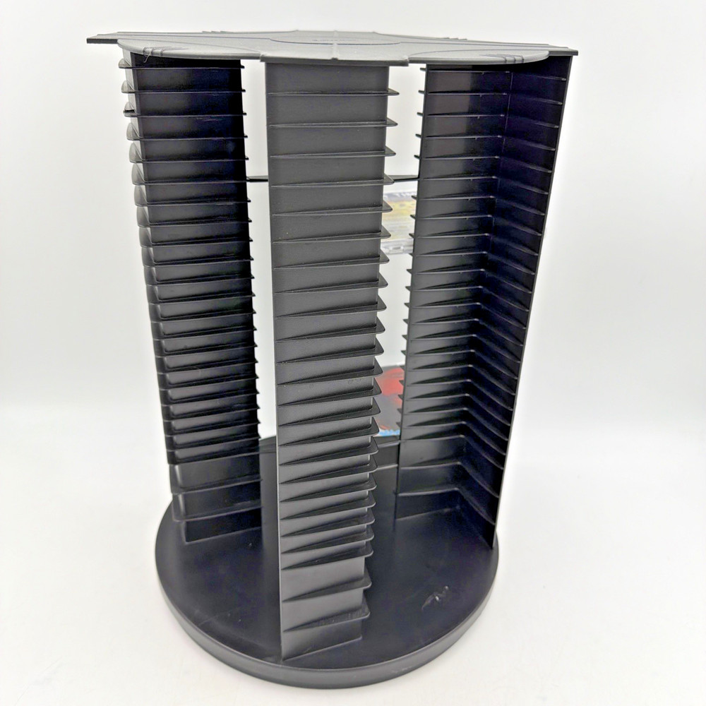 Fellowes 112 CD Rotating Carousel Rotating Media Storage Display Tower Rack