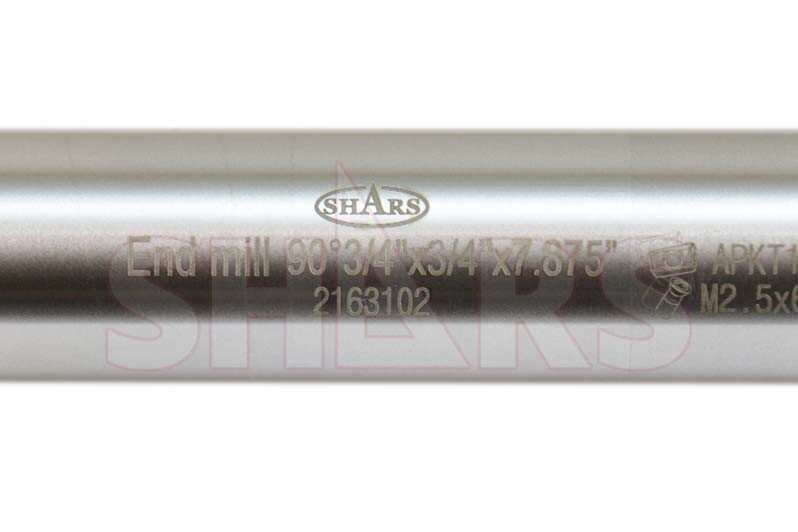 Shars 3/4" 3FL 90° Indexable End Mill W/Cert +5pc APKT Insert P[