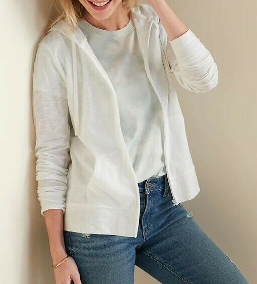 Old Navy Relaxed Lightweight Slub-Knit Full Zip Hoodie #ONW00-8 #15