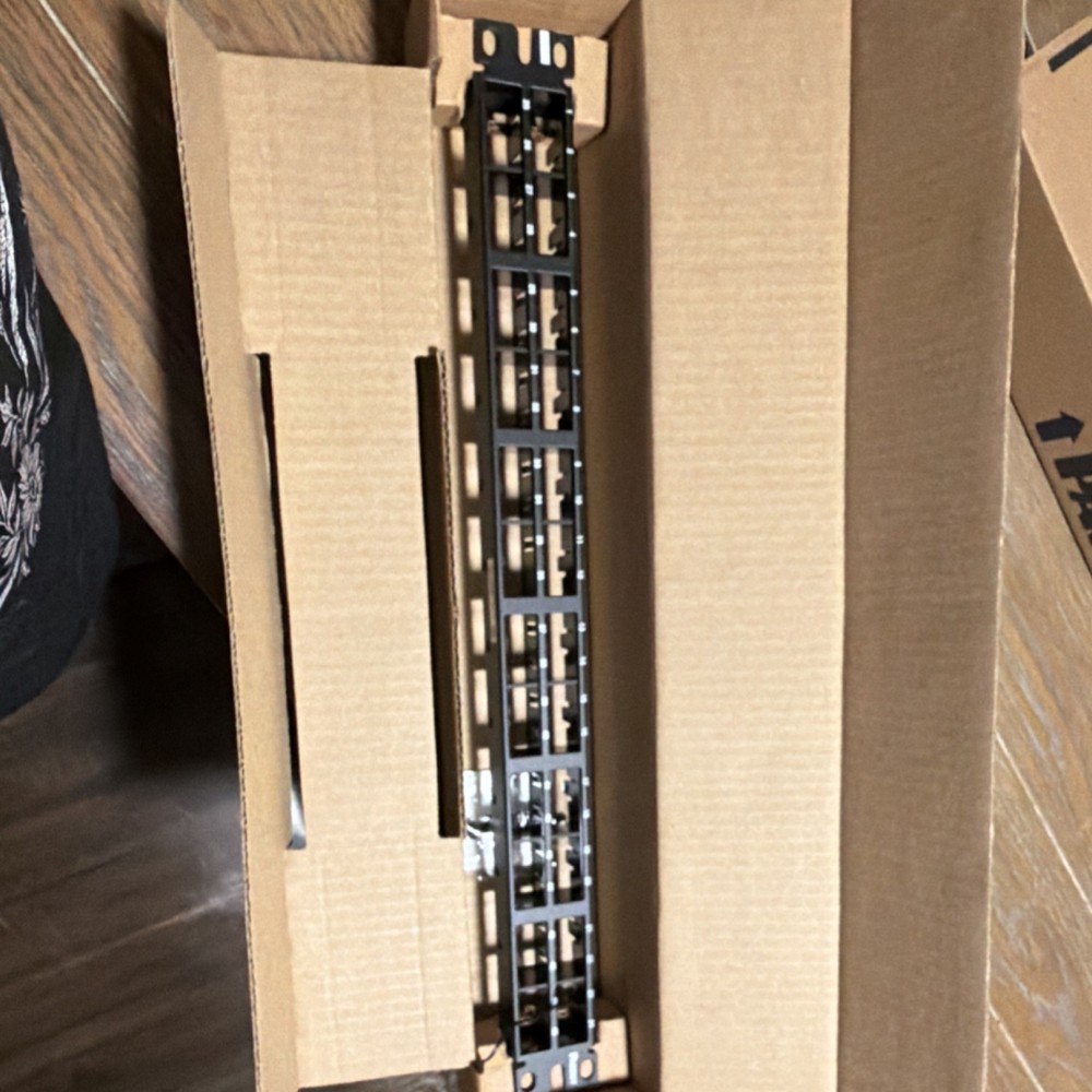 Panduit CPP48HDWBLY Mini-Com 48-Port RJ-45 High Density Patch Panel 1U 19in