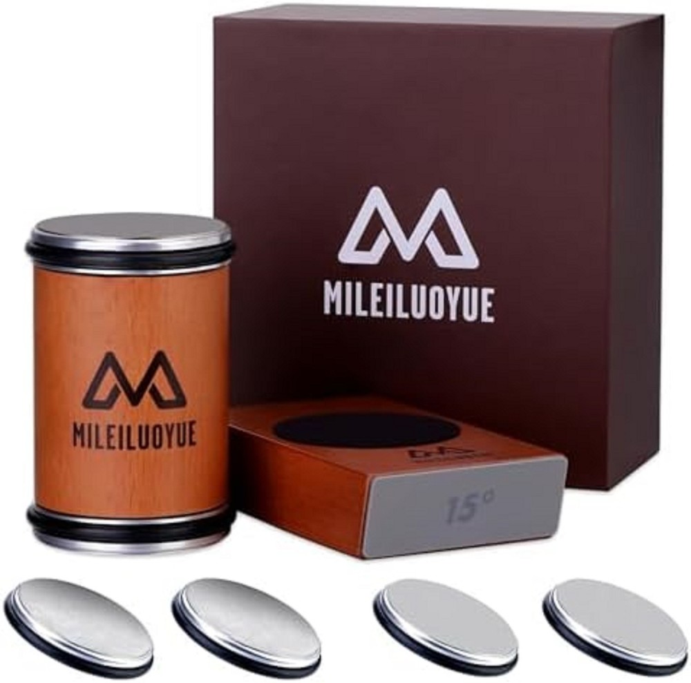 Rolling Knife Sharpener Set Diamond Ceramic Discs Professional Sharpening Kit