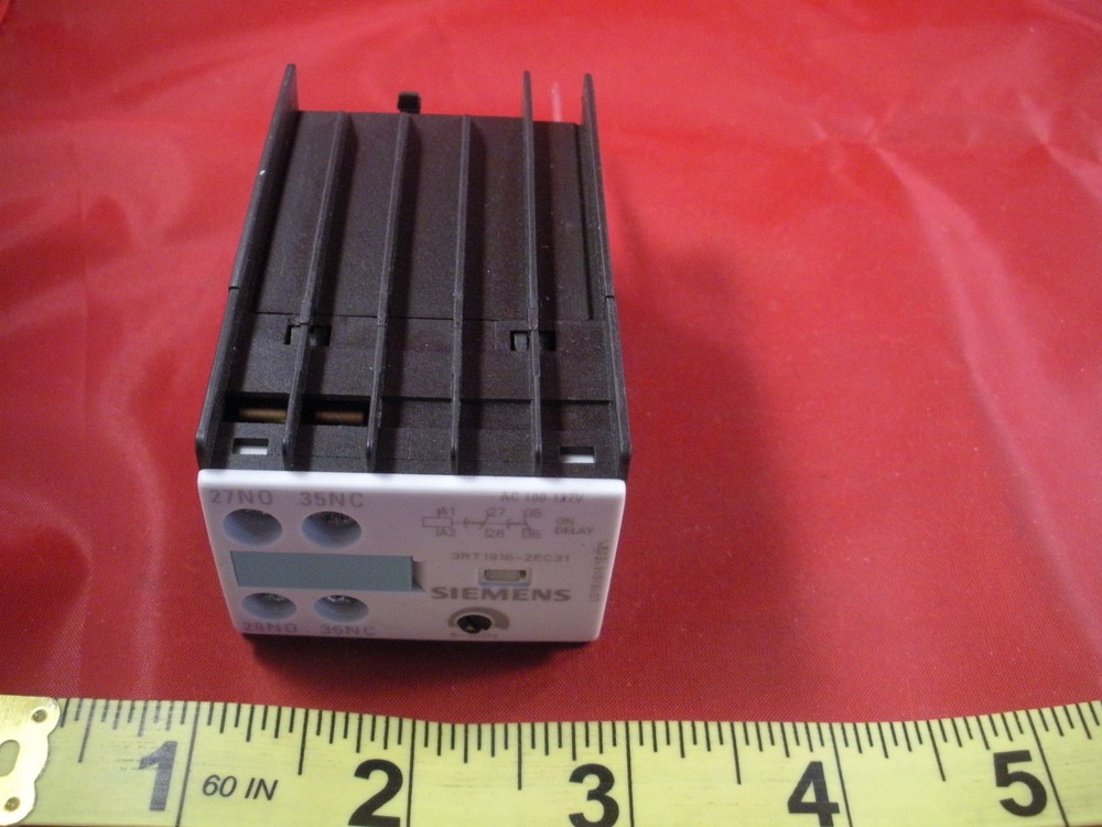 Siemens 3RT1916-2EC31 Timer Delay Relay Solid State AC 100-127v 5-100s New Nnb