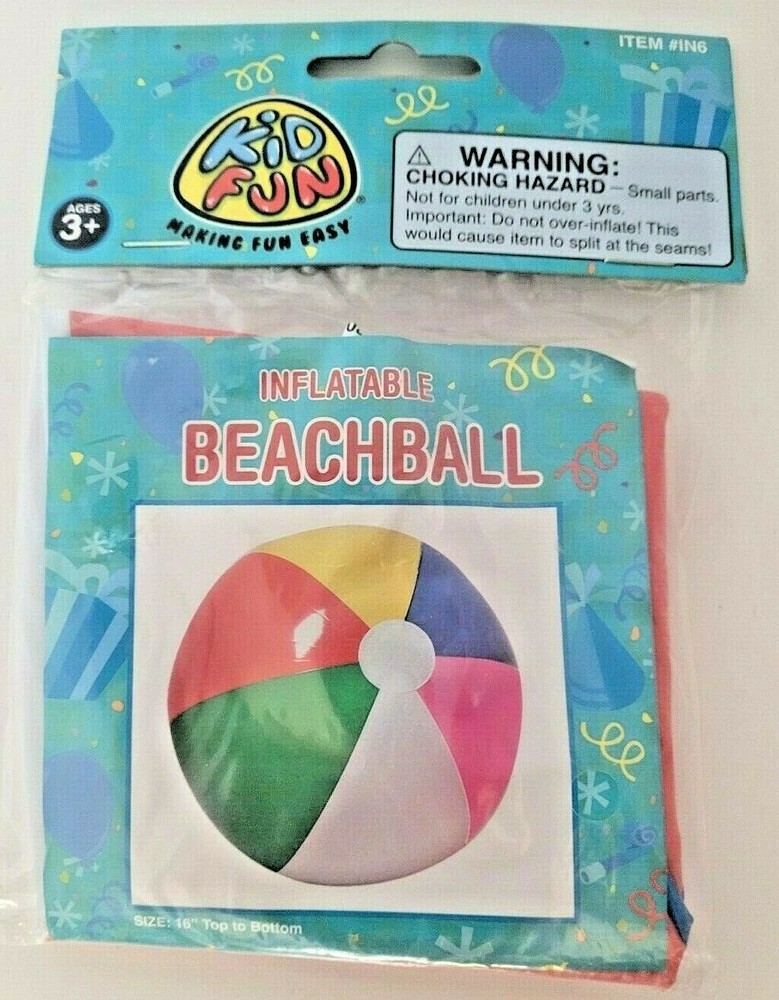 Large 16" Inflatable Rainbow BeachBall BB13-235