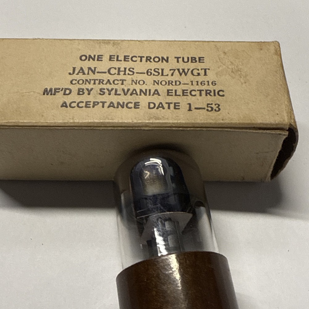 JAN-CHS-6SL7WGT Tube by SYLVANIA dated 1-53