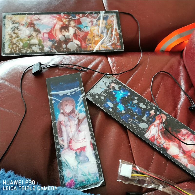 DIY Anime Light Board For PC Installed Custom Made Computer Case Decoration New