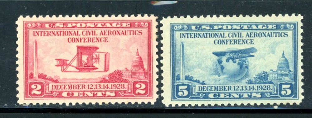 US Scott # 649, 650 - MH - Nice Centering                  (16-C238)