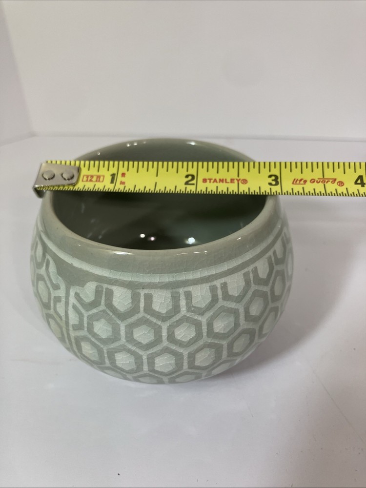 (2) Two Ceremonial Hexagonal Tea Cup Saucer Infuser Lid