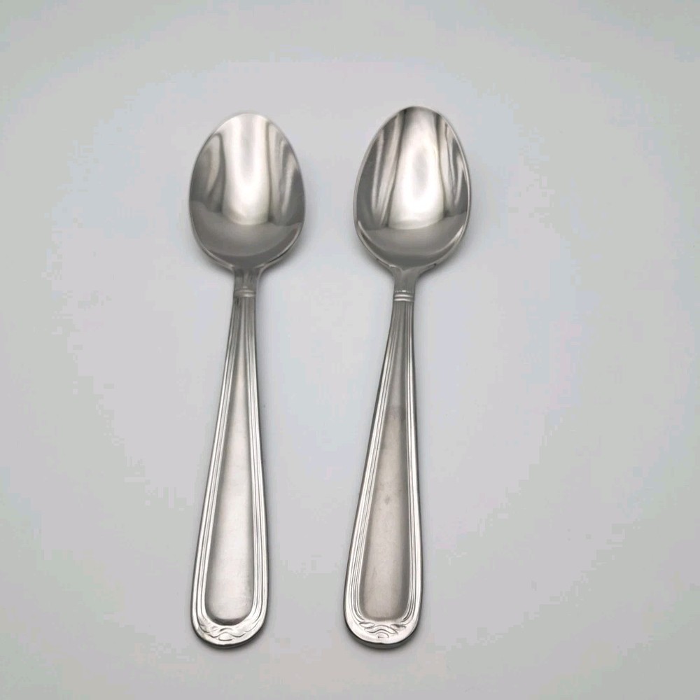Oneida Garranza Teaspoons 2 Piece Set Stainless Satin Flatware