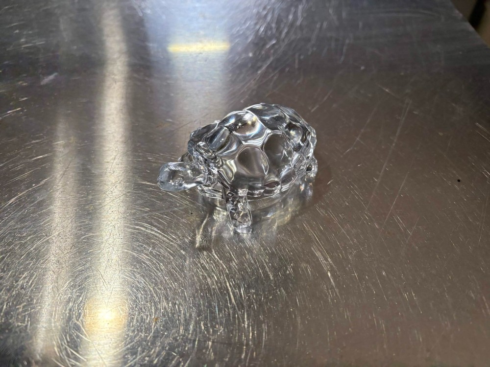small glass tortoise figurine