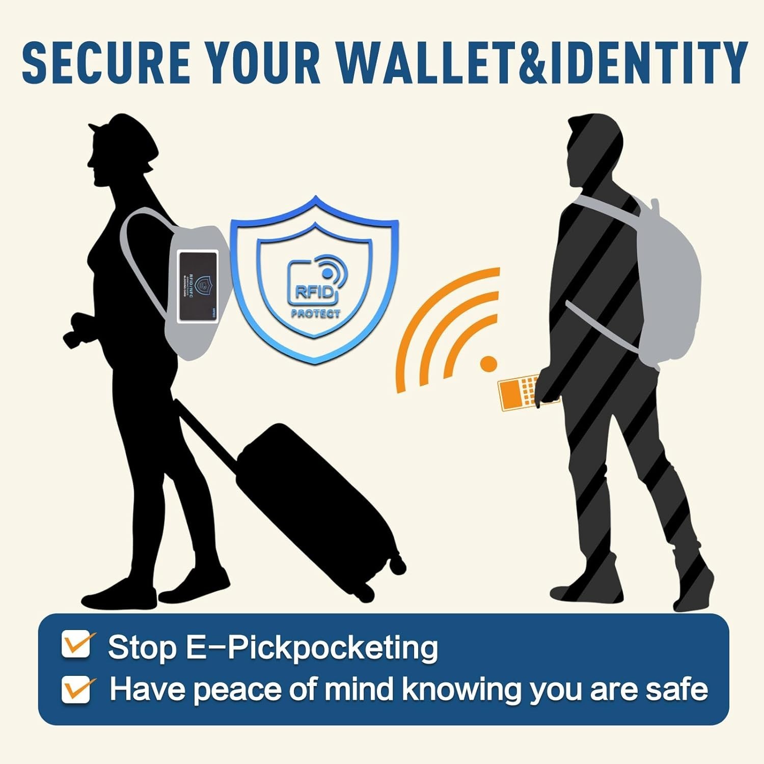 5 Pack RFID Blocking Card – Protects Entire Wallet, NFC Debit & Credit Cards New