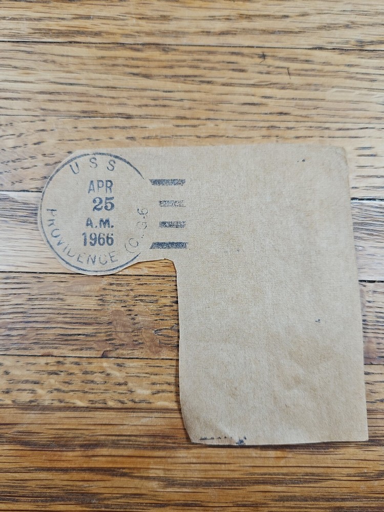 US Post Meter Cutout USS Providence 1966